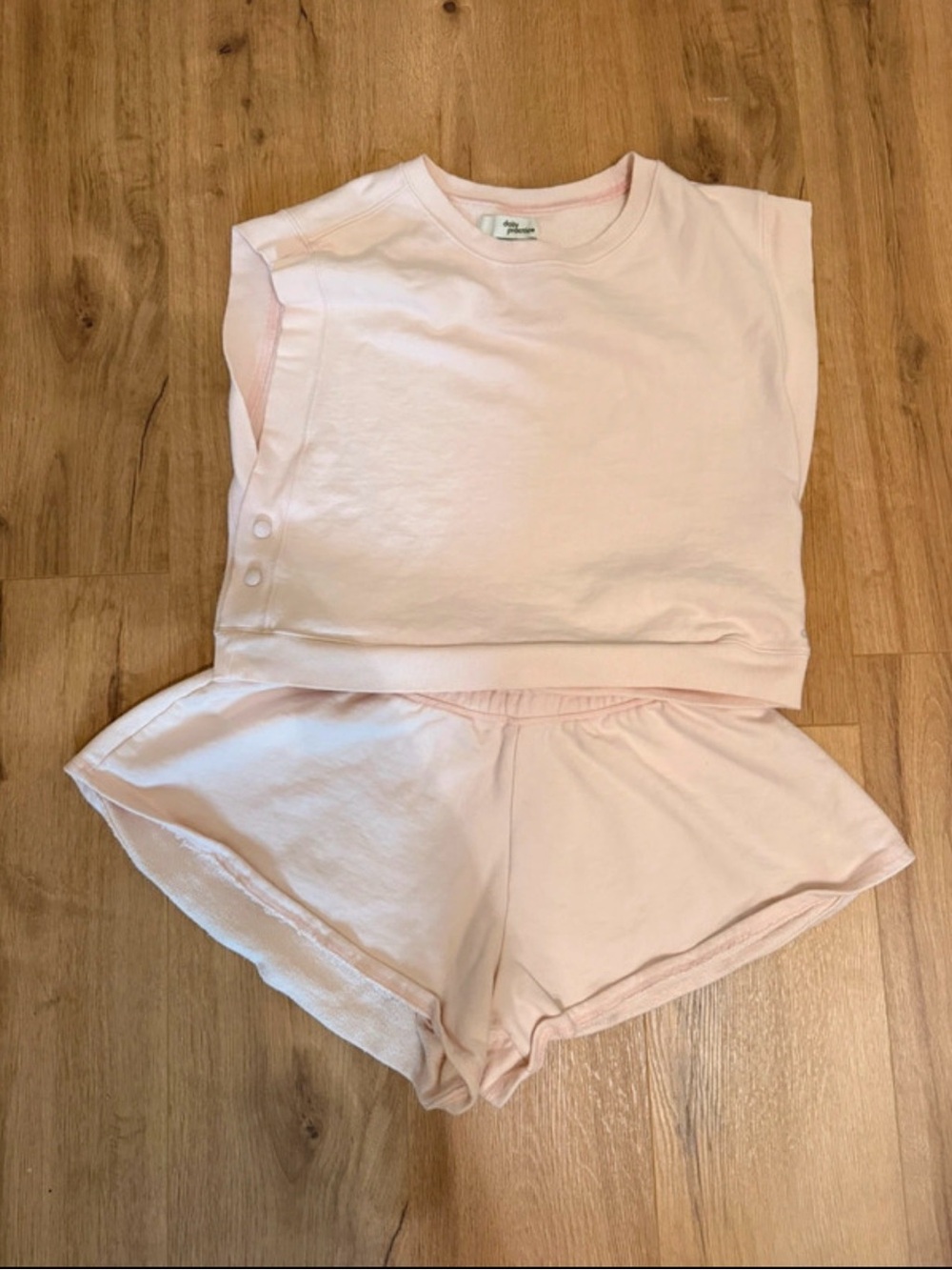 Anthropologie Light Pink Set - Sleeveless Top & Shorts